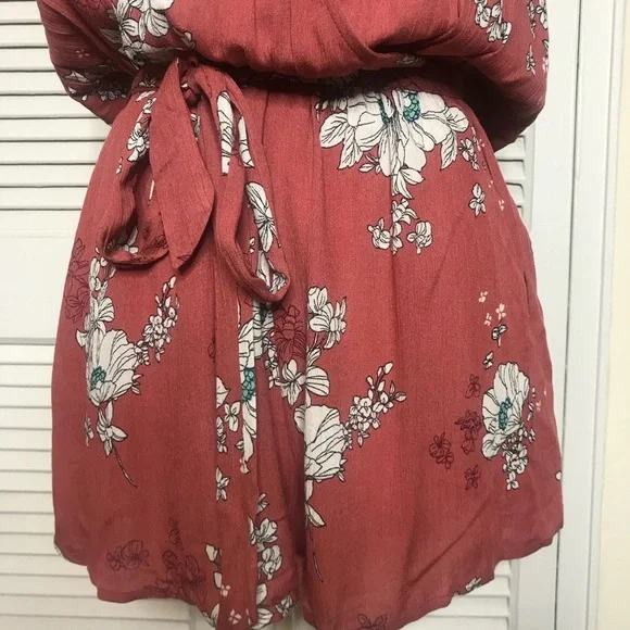 Lulus Renee Rusty Rose Floral Print Halter Romper - Picture 8 of 10